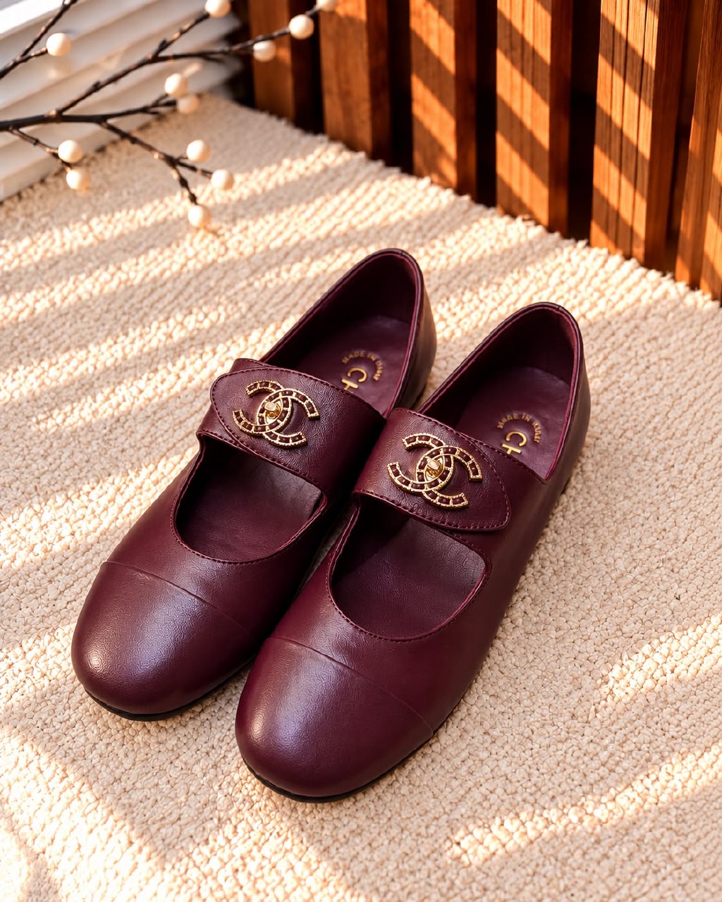 Chanel Ballerina - Burgundy