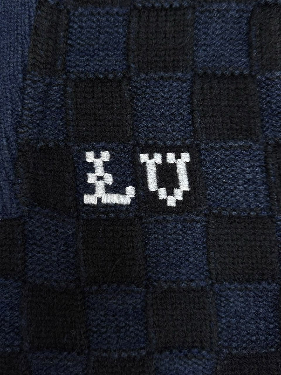 Louis Vuitton Zip-Front Sweater - Navy
