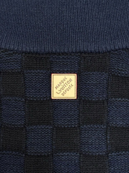 Louis Vuitton Zip-Front Sweater - Navy
