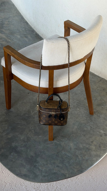 Louis Vuitton Rounded Vanity Chain Pouch - Brown Monogram