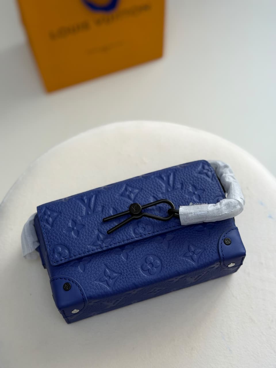 Louis Vuitton Steamer Crossbody Bag - Blue Embossed