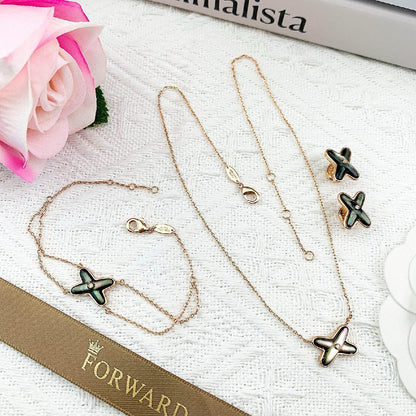 Choumet Jewelry Set - Gold & Red