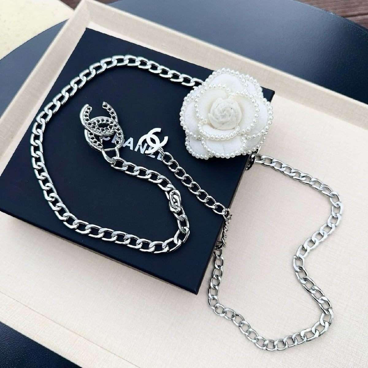 Chanel CC Buckle Belt - Silver