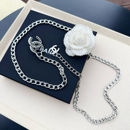 Chanel CC Buckle Belt - Silver
