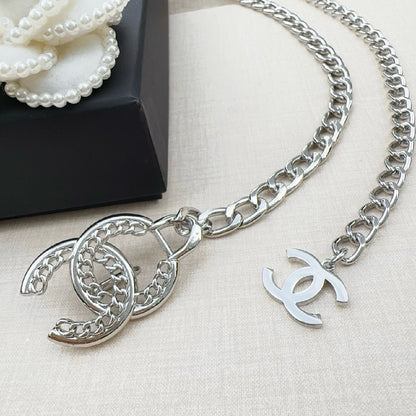 Chanel CC Buckle Belt - Silver