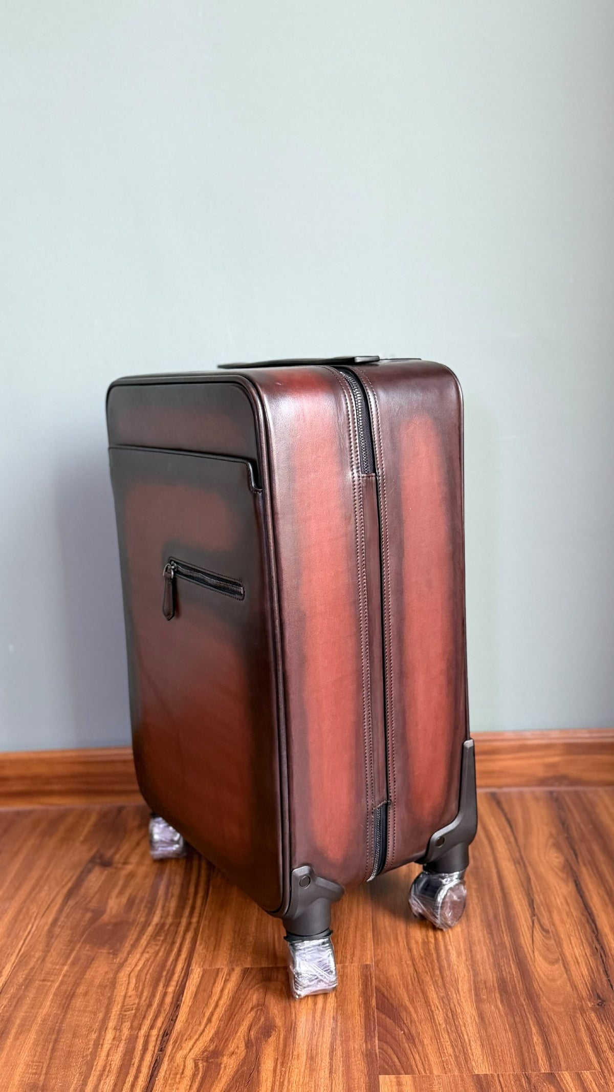 Berluti Gradient-Panel Suitcase - Brown