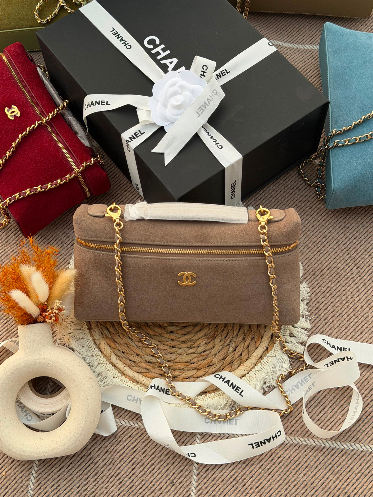 Chanel Rectangular Shoulder Bag - Brown