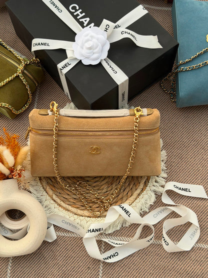 Chanel Rectangular Shoulder Bag - Beige