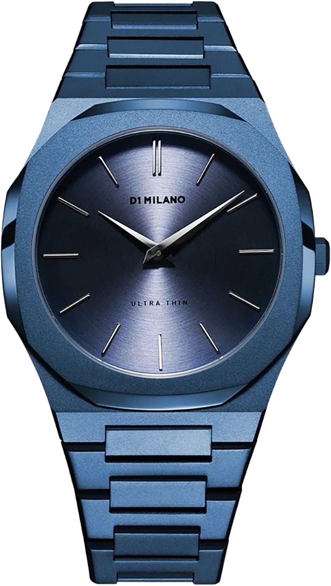 D1 Milano Watch Blue Case Grey Blue Dial - 