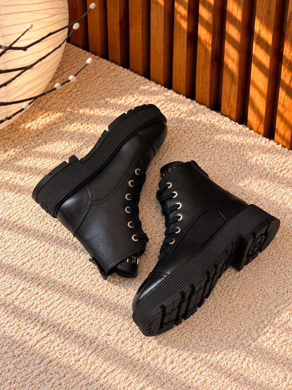 Chanel Low Cut Boots - Black