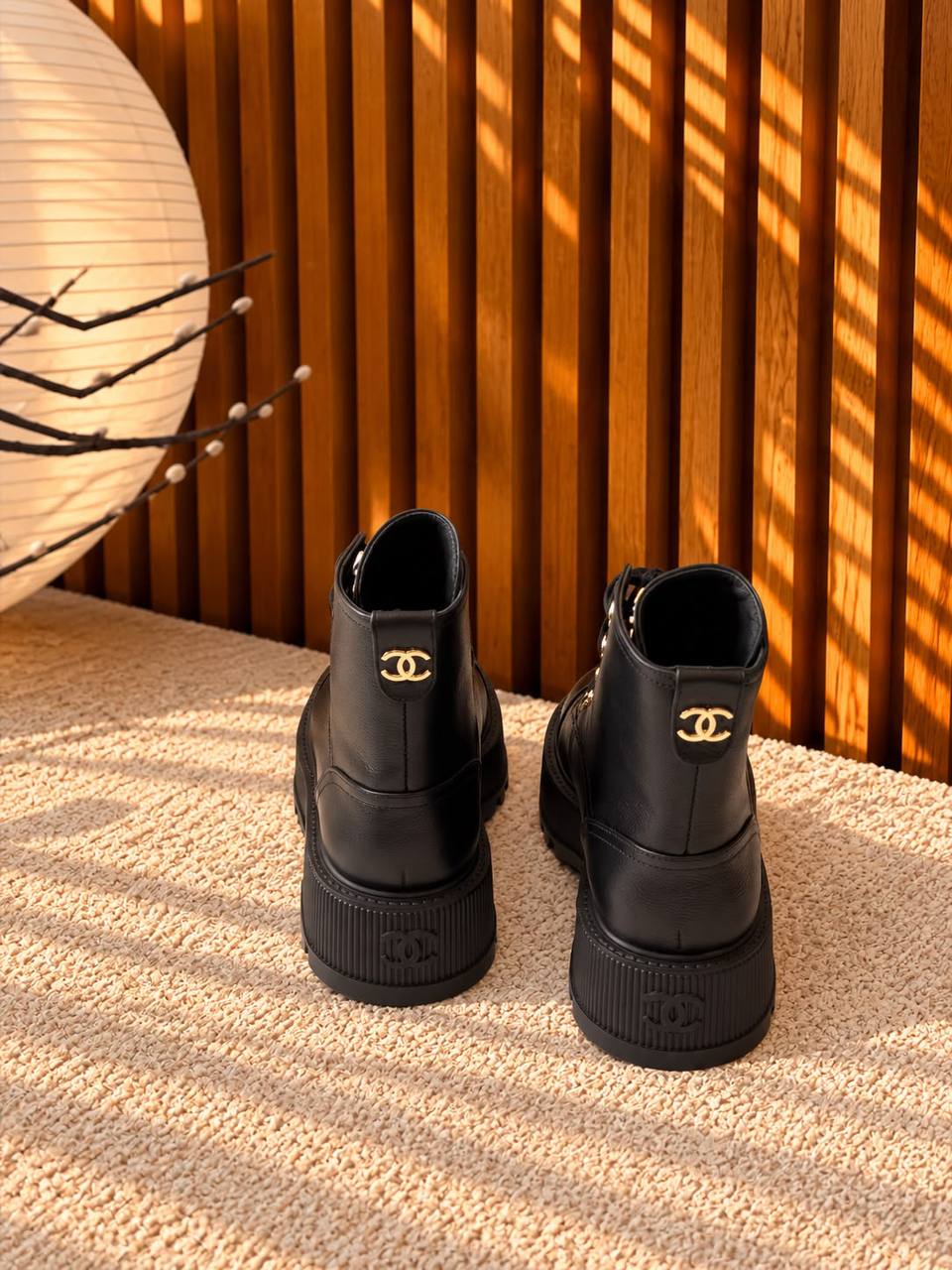 Chanel Low Cut Boots - Black