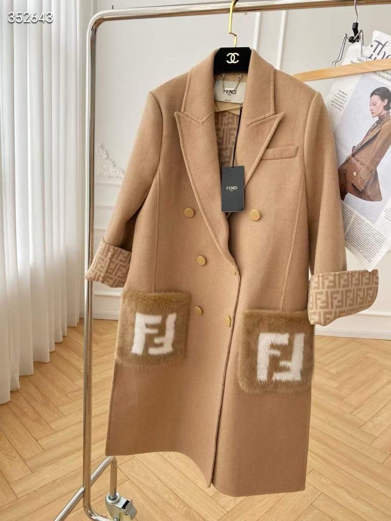 Fendi Coat - Brown Monogram