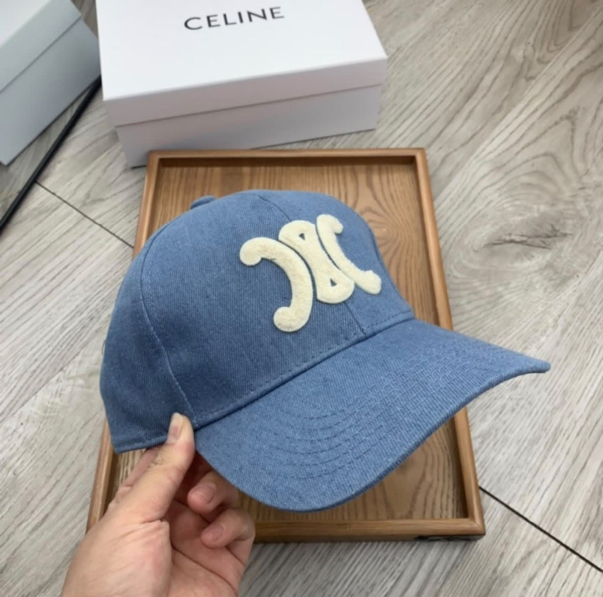 Celine Emblem Cap - Blue