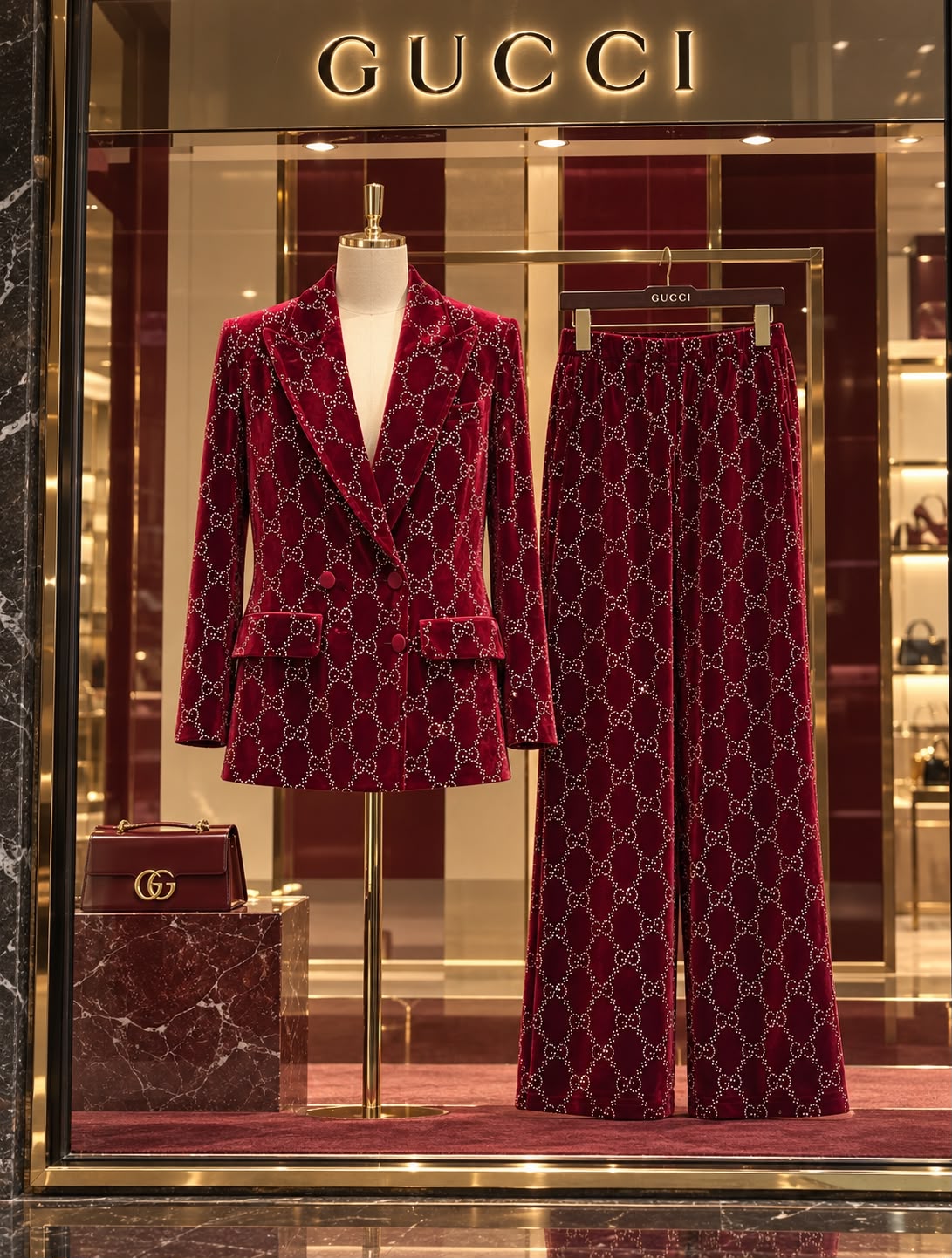 Gucci Set - Burgundy