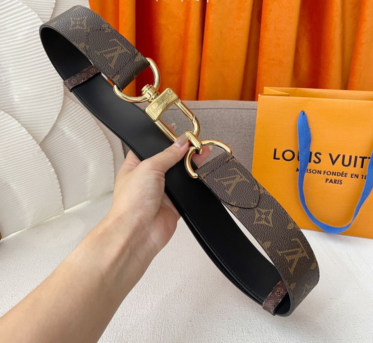 Louis Vuitton Belt - Brown & Black