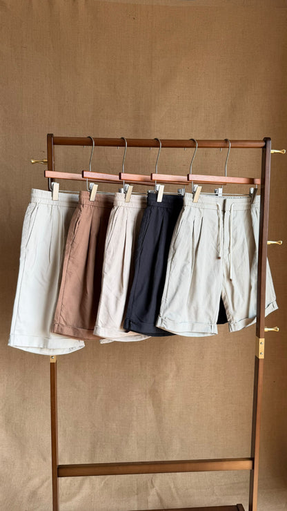 Loro Piana Drawstring Shorts - Navy, Beige, Grey, White