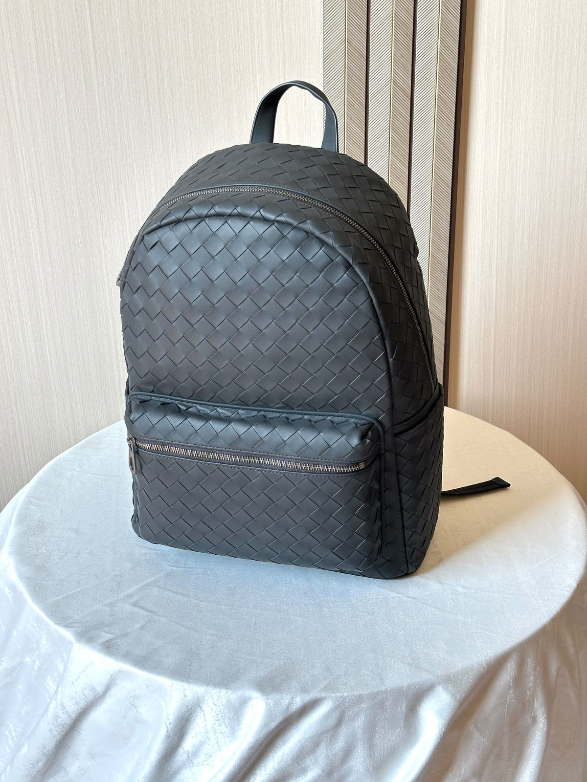 Bottega Veneta Front Pocket Backpack - Navy