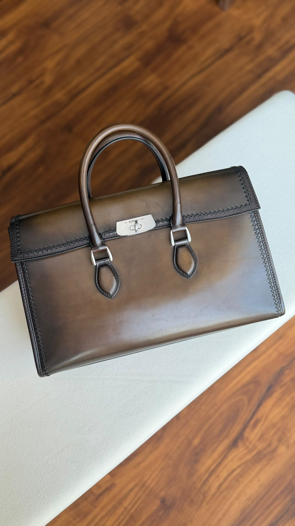 Berluti E'Mio Briefcase - Brown