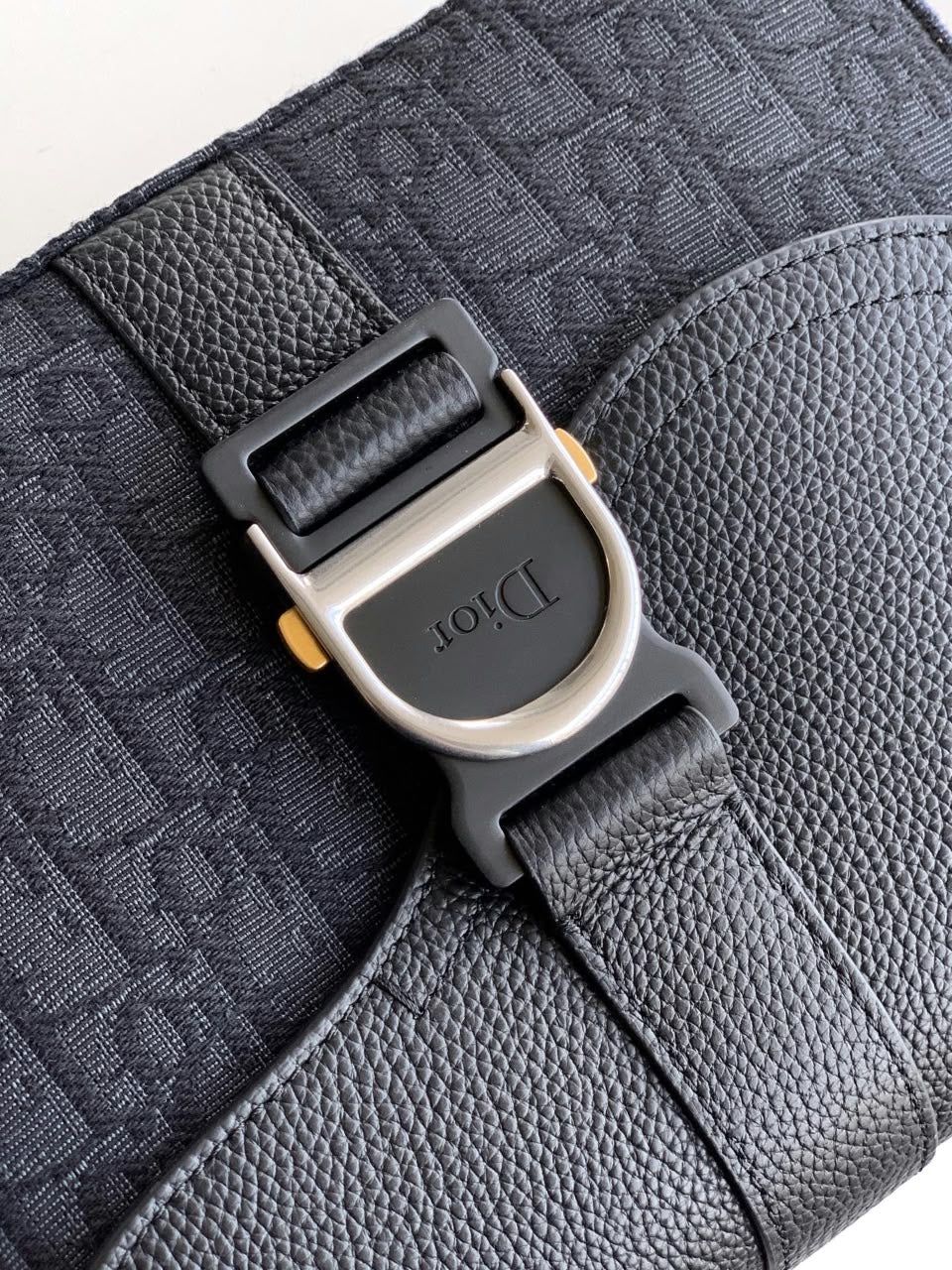 Christian Dior Flap Messenger Bag - Black