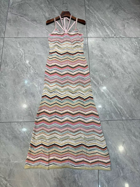 Missoni Zigzag Dress - White, Black, Blue