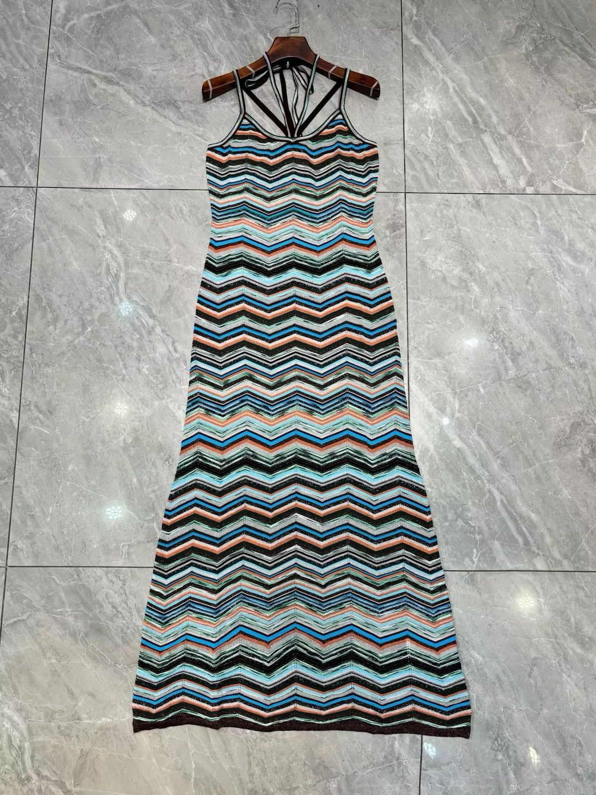 Missoni Zigzag Dress - White, Black, Blue