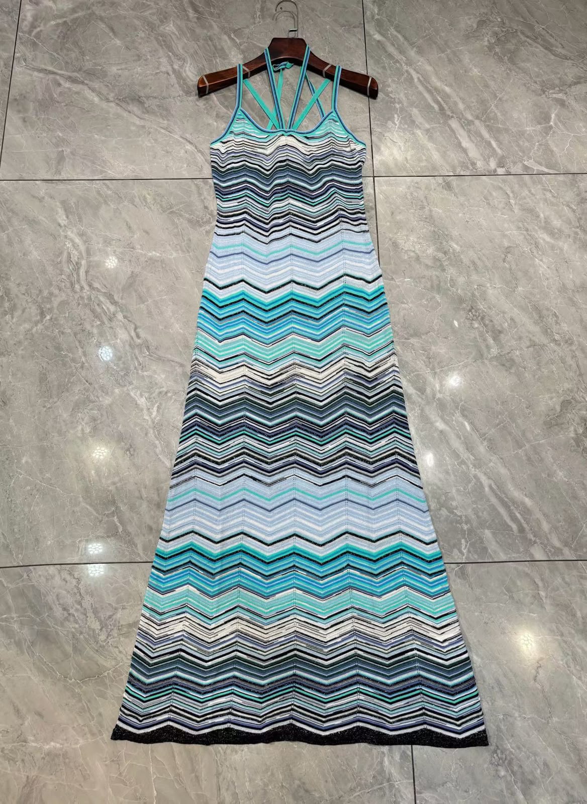 Missoni Zigzag Dress - White, Black, Blue
