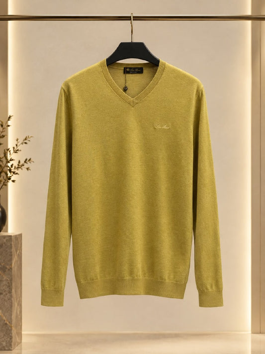 Loro Piana V-Neck Sweater - Green