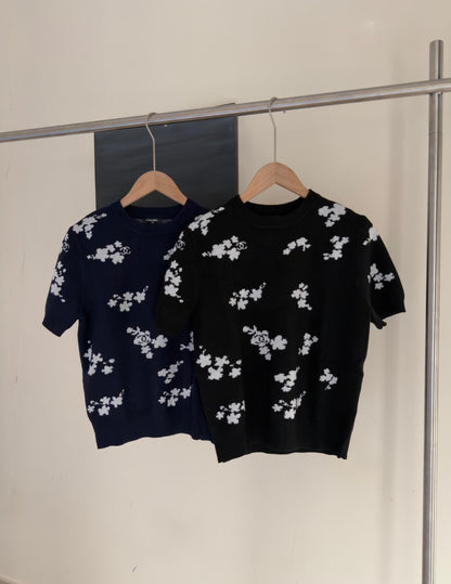 Chanel Knitted T-Shirt - Black, Navy