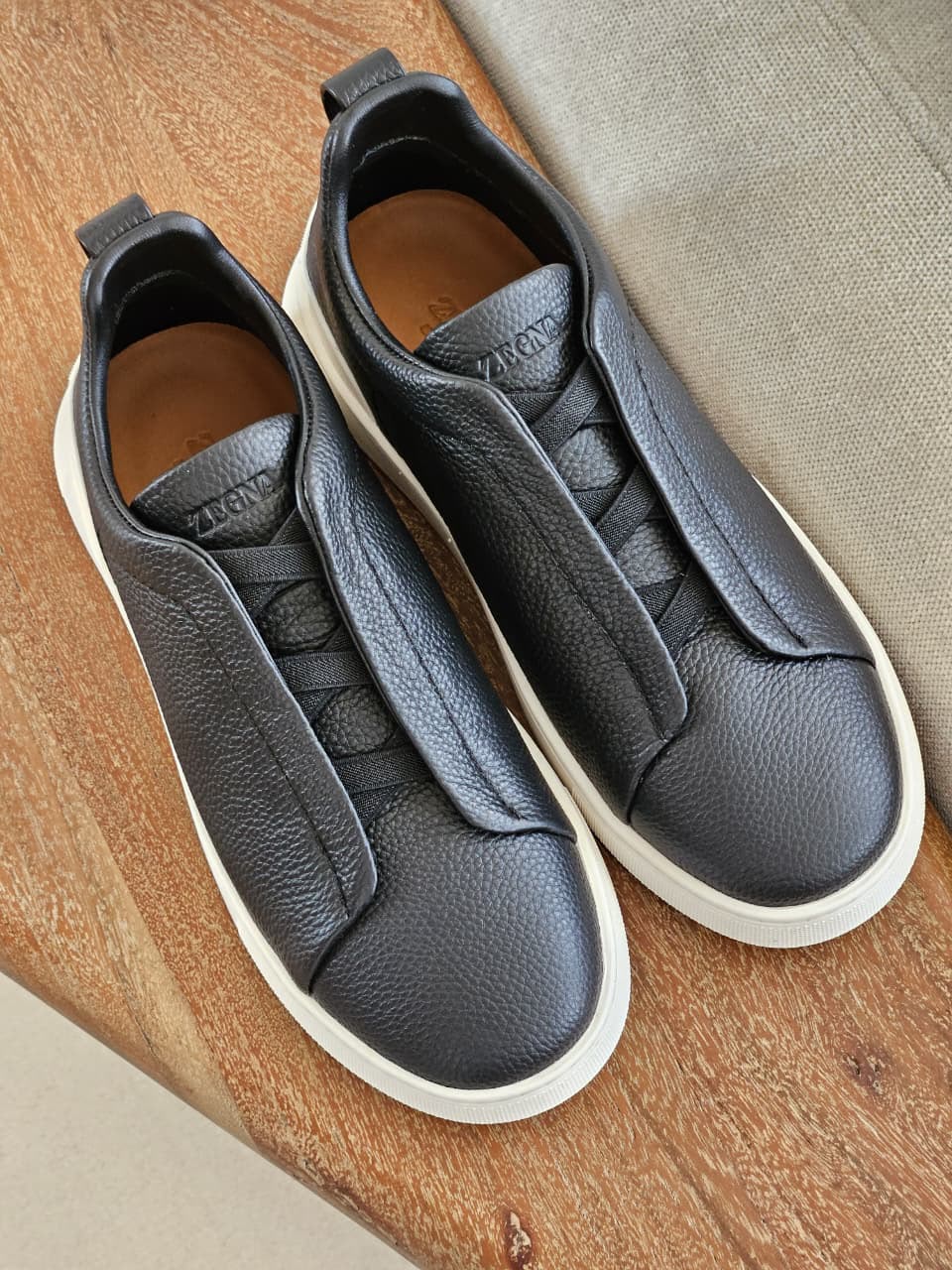 Zegna Sneakers - Black Pebbled