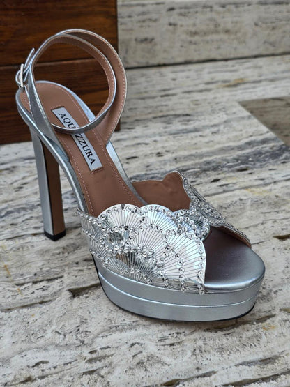 Aquazzura Heels - Silver, Gold