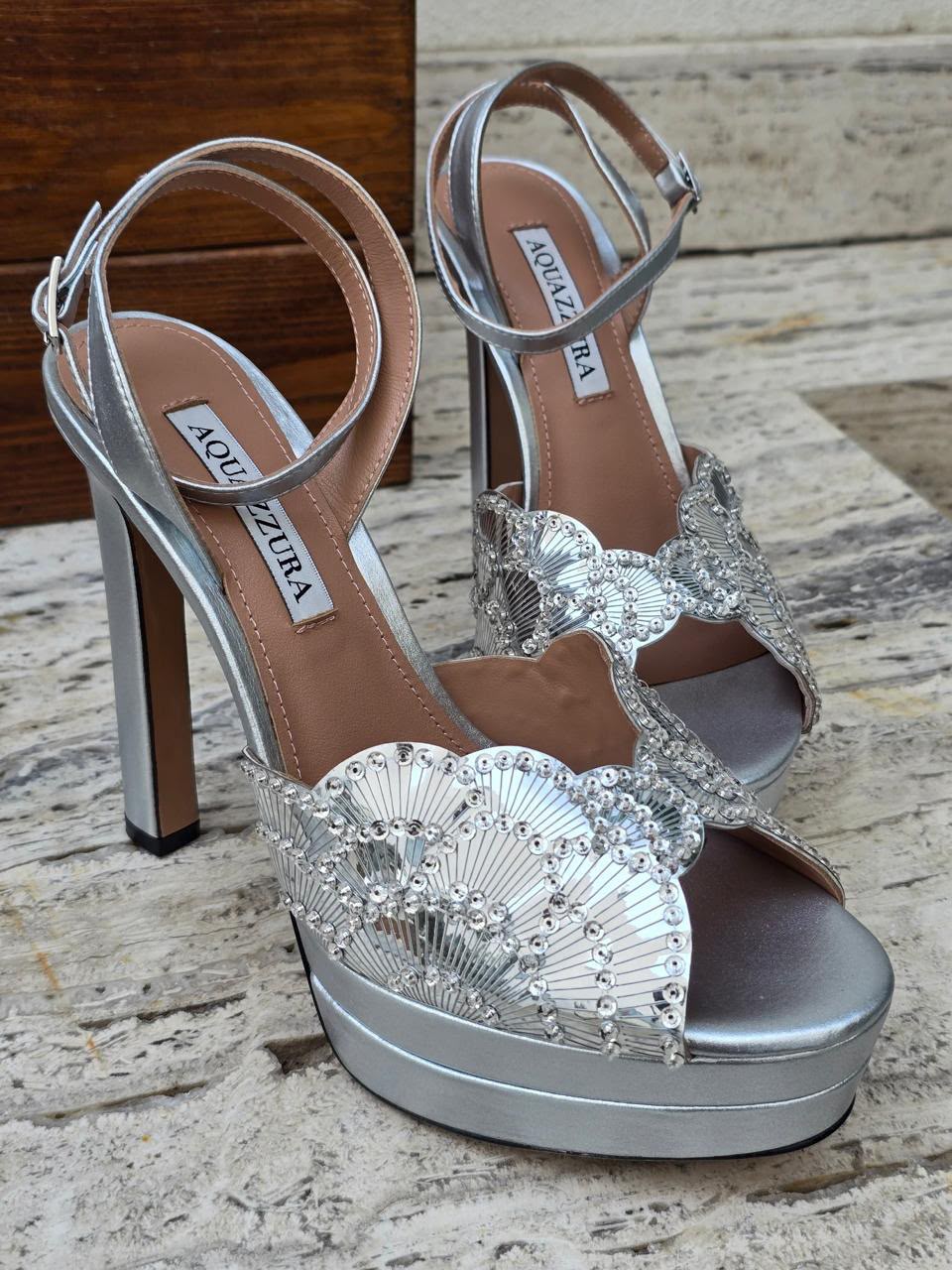 Aquazzura Heels - Silver, Gold