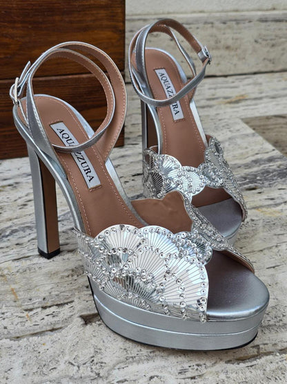 Aquazzura Heels - Silver, Gold