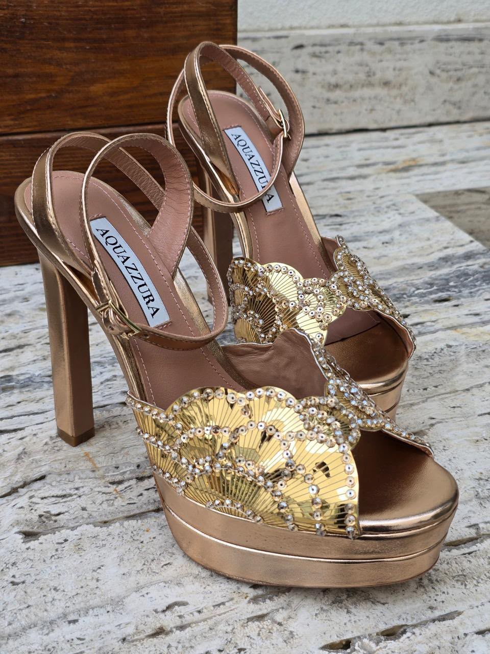 Aquazzura Heels - Silver, Gold