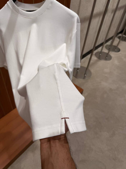 Loro Piana T-Shirt - White, Navy, Black, Brown, White Cream, Dark Grey