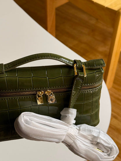 Loro Piana Handbag - Green Embossed