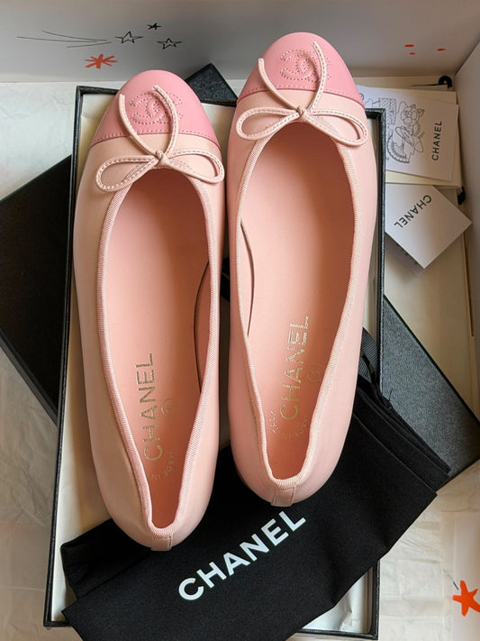 Chanel Bow Ballerina - Pink