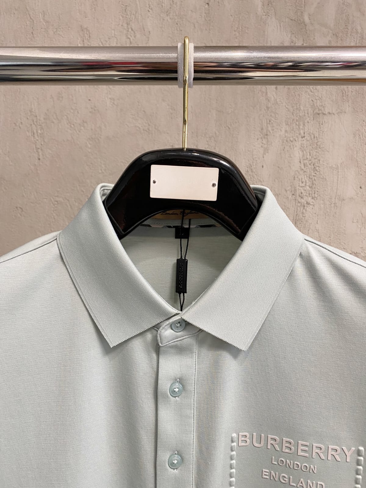 Burberry Polo Shirt - Light Blue