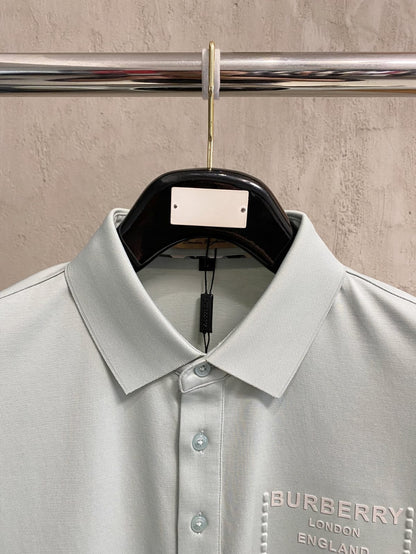 Burberry Polo Shirt - Light Blue