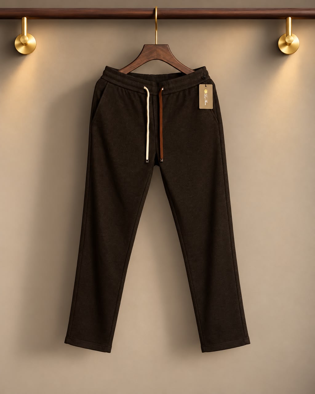 Loro Piana Drawstring Pants - Beige, Brown, Black