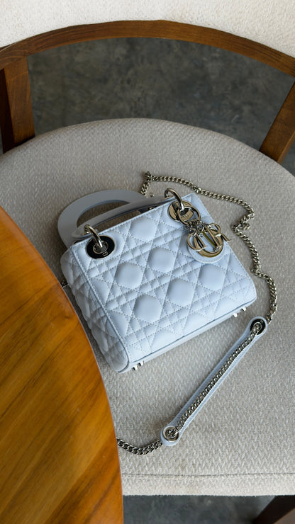 Dior Lady Dior Handbag - Light Blue