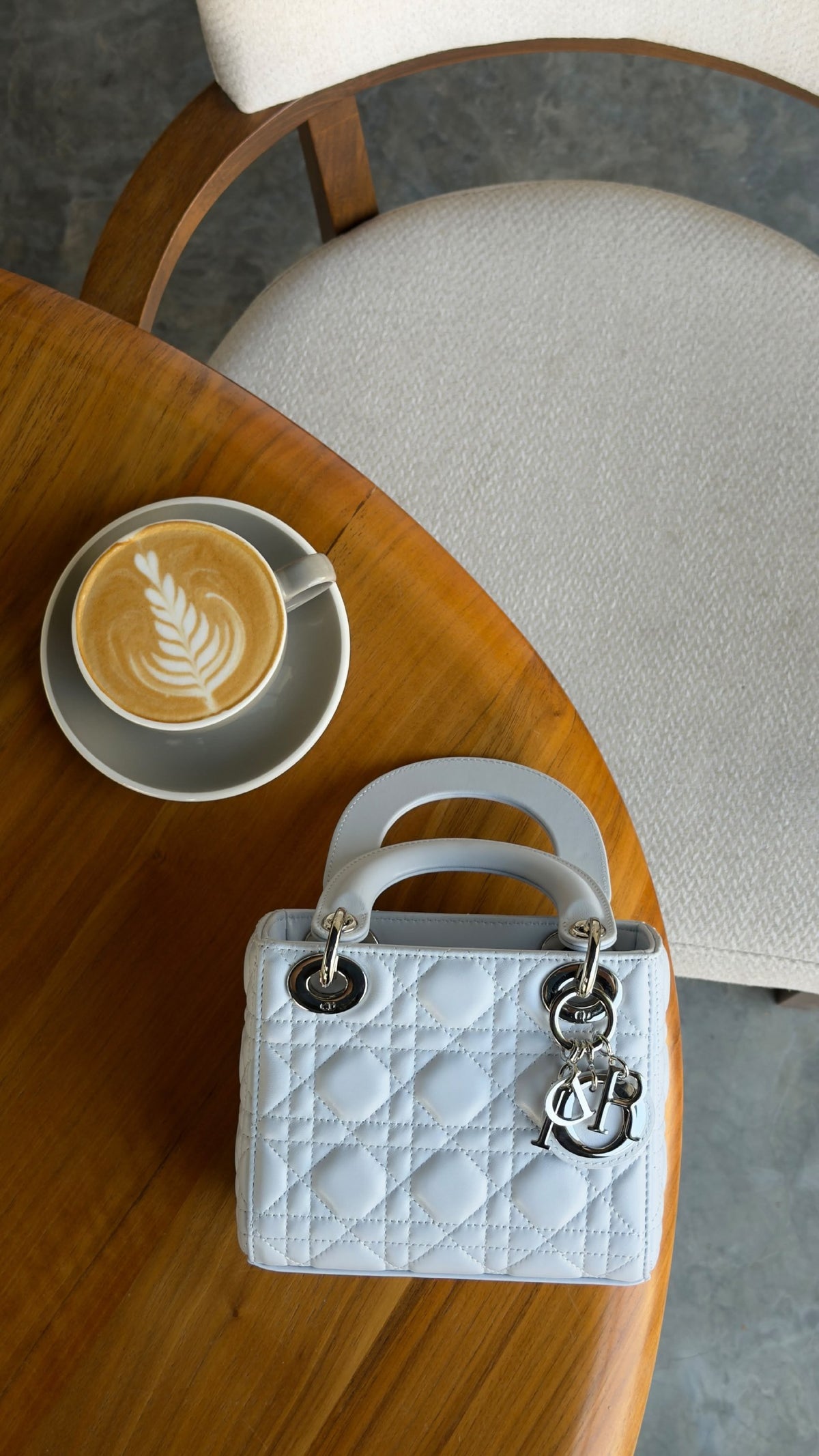 Dior Lady Dior Handbag - Light Blue