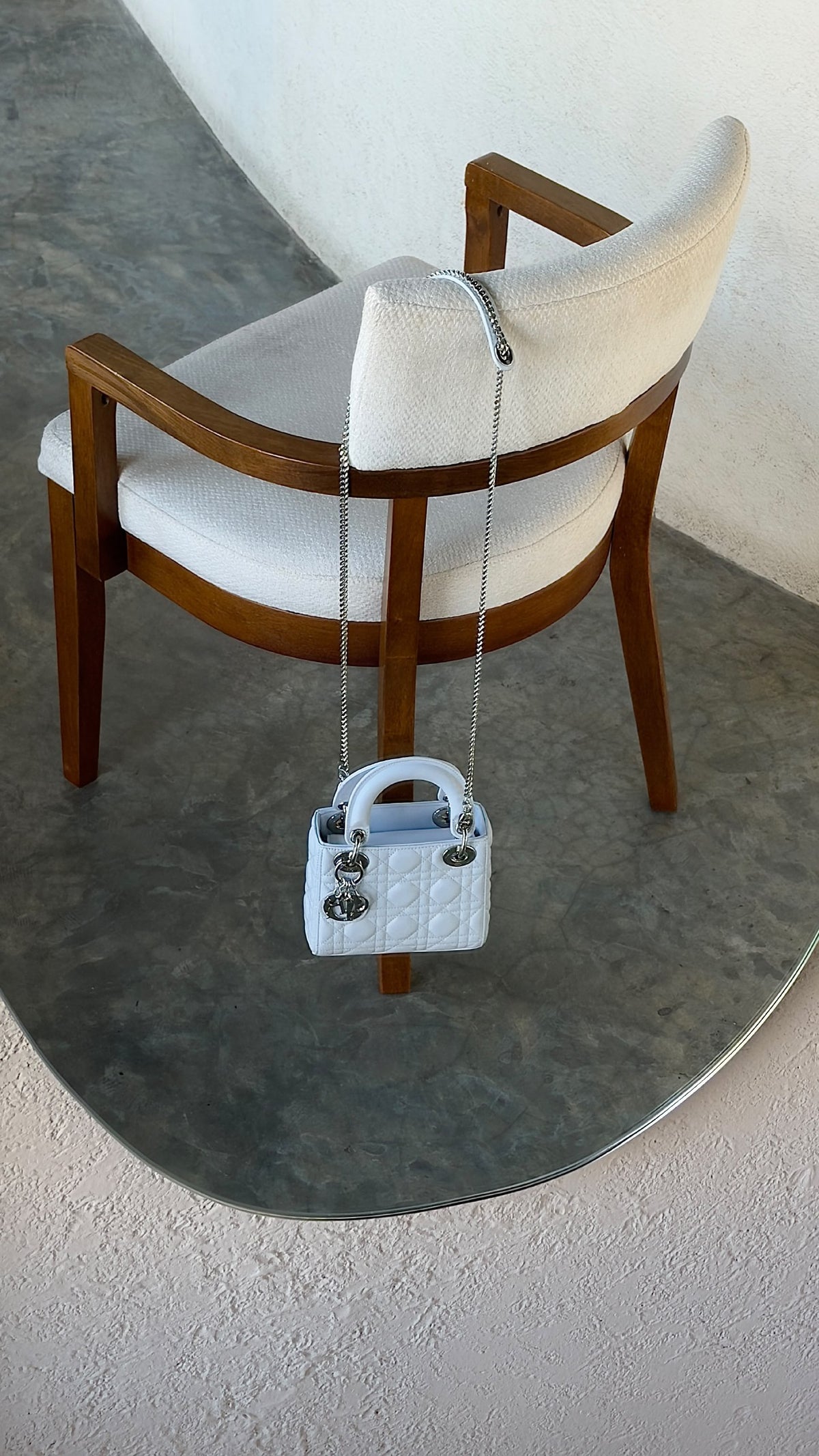 Dior Lady Dior Handbag - Light Blue