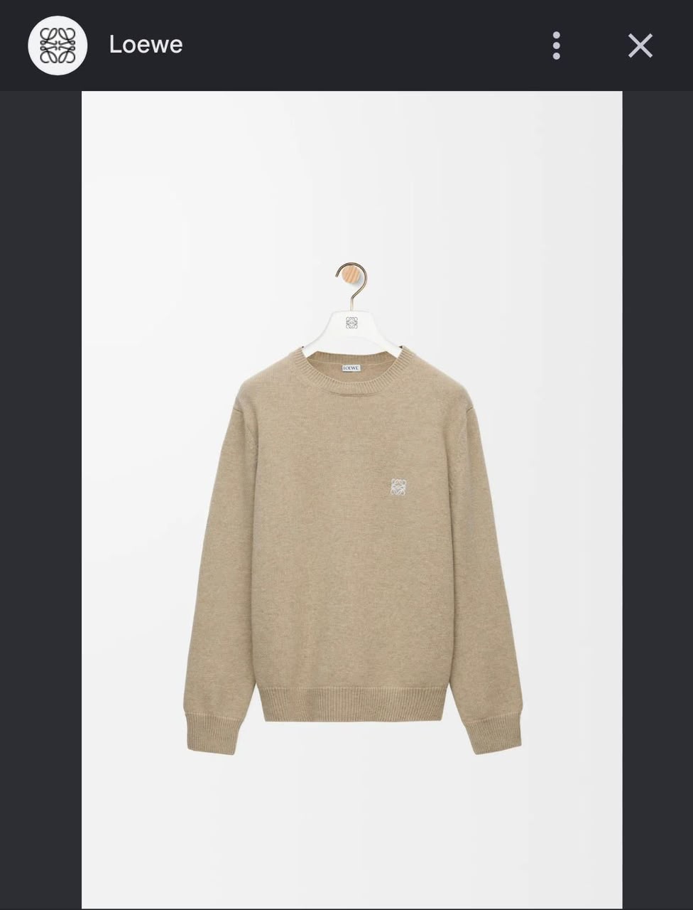 Loewe Sweater - Beige