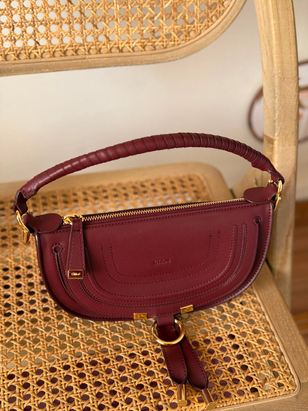 Chloé Shoulder Bag - Burgundy