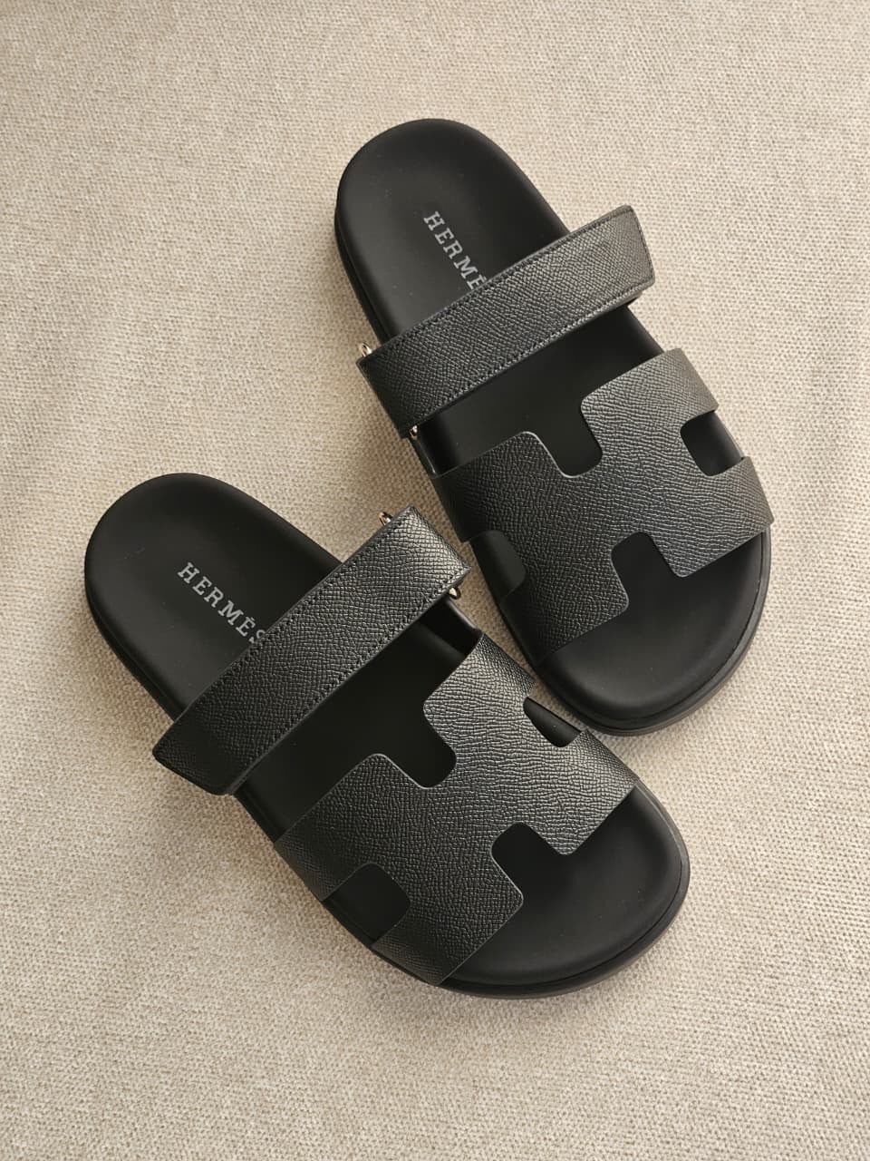 Hermes Slippers - Dark Grey