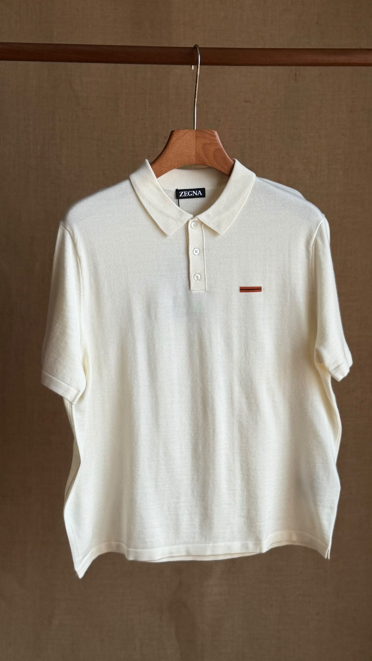 Zegna Polo Shirt - Blue, White, Dark Grey