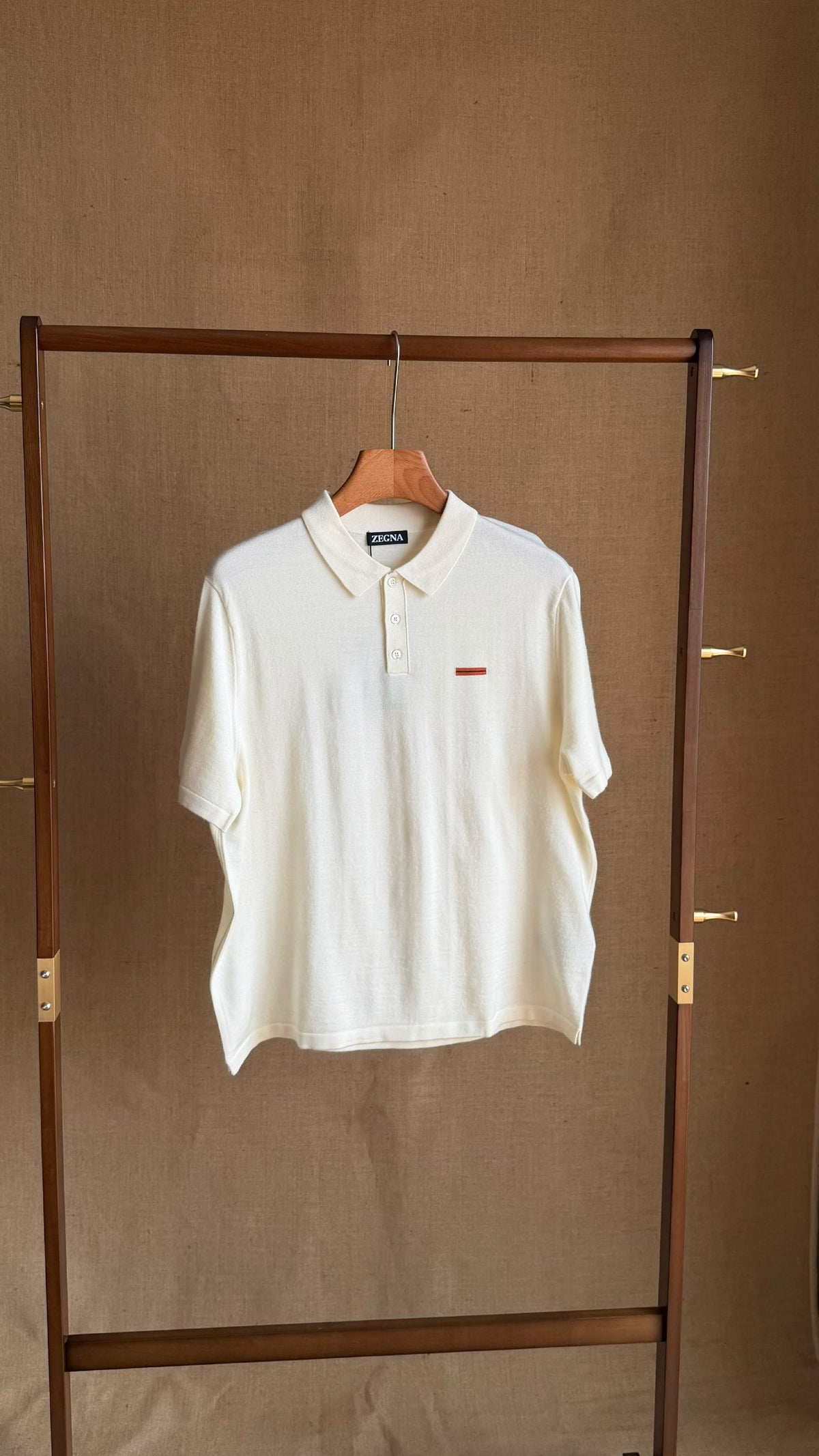 Zegna Polo Shirt - Blue, White, Dark Grey