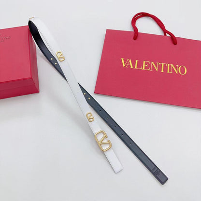 Valentino Belt - White, Black