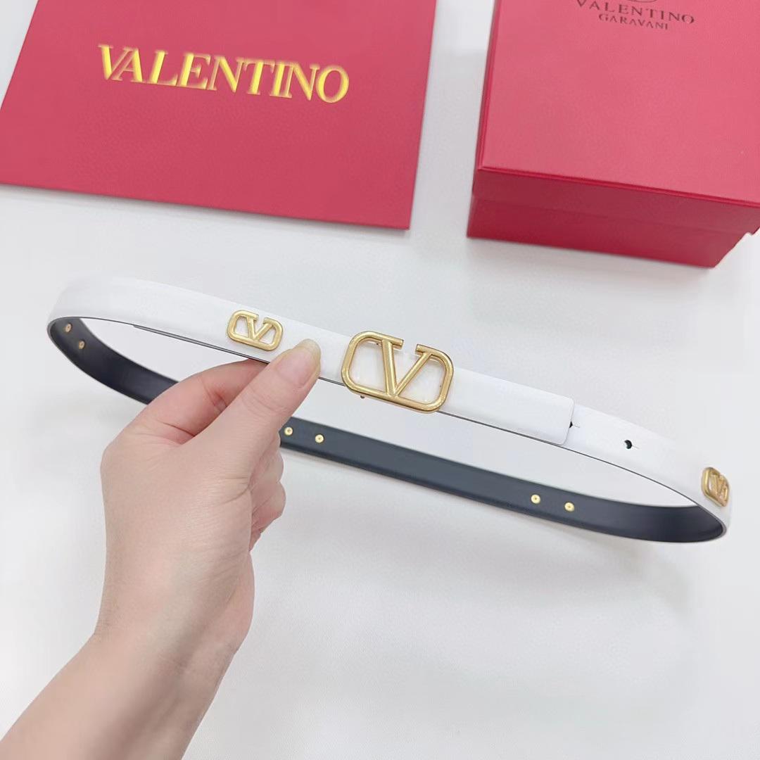 Valentino Belt - White, Black