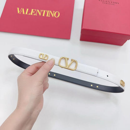 Valentino Belt - White, Black